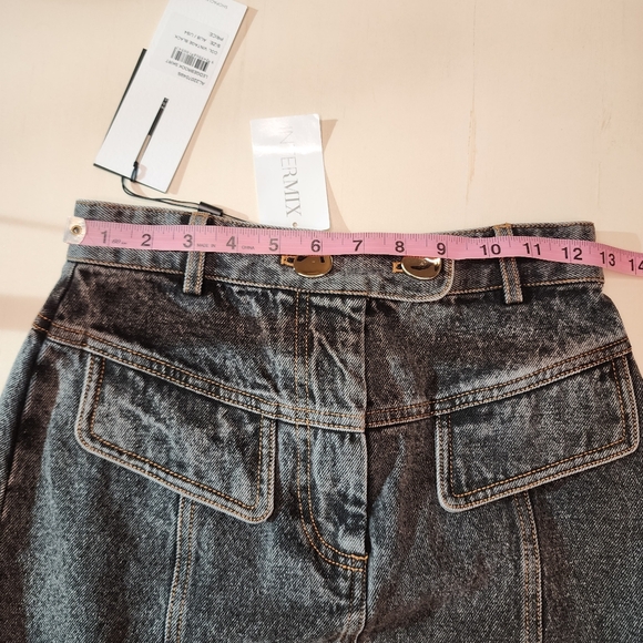 Acler Ledgebrook Denim Mini Skirt Sz 4 NWT - Picture 11 of 15